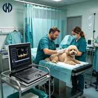 Ecógrafo Doppler Color Veterinario Profesional para Portátiles, Máquina de Ultrasonido Veterinario con Software de Medición para Múltiples Especies