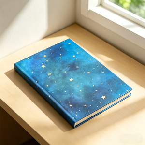 Quaderno con Copertina Rigida A5 Effetto Cielo Stellato, Diario con Stampa Galassia, Personalizzazione Logo Disponibile, per Negozi di Cancelleria - Product Image 6