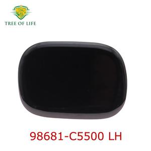 Kia Headlight Washer Nozzle Caps 98681-C5500 LH 98682-C5500 RH Plastic <b>Clip</b> On Front <b>Bumper</b> Cover - Product Image 3