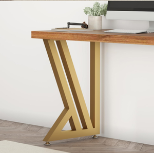 Bàn Chân Nhiệm Vụ Nặng Nề Đồ Nội Thất Văn Phòng Ăn Bàn Sắt Thép Cà Phê Ăn Uống Kim Loại Sang Trọng Hiện Đại Vàng Bảng Khung Cho Bảng - Product Image 3