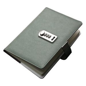 Cung Cấp Tùy Biến Logo A5 A6 Màu Đen 100gsm Aid-Miễn Phí Giấy Da Lưu Ý Cuốn Sách Nhật Ký Với Khóa Chàng Trai - Product Image 4