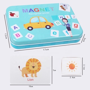 Juguete Educativo de Madera <span class=keywords><strong>para</strong></span> Niños Konig Kids, Diseño 3D de Números y Letras, Rompecabezas de Aprendizaje del Inglés, Juguetes Educativos Montessori - Product Image 2