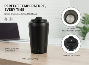 12oz Coffee Travel Mug Thermal Portable Coffee Cup Multiple Colors Wholesale Tumbler Custom Logo Stainless Steel Water Bottle - Product Image 6