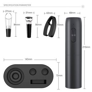 Automatic USB Charging Cordless Base Electric <b>Bottle</b> Corkscrew Opener Rechargeable Wine <b>Bottle</b> Opener with Foil Cutter - Product Image 3