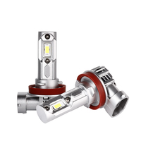 Ampoule de phare LED H11, taille mini 1:1, 27W 3000LM 6500K, remplacement halogène avec ventilateur de refroidissement