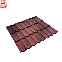 Hochfeste Aluminium-Dachplatten Einfache Dachschindeln Moderne Klassische Steinbeschichtete Metalldachziegel