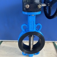Vanne papillon manuelle à pince de Turbine D371X avec vanne de commande Vortex Rod pour pipeline