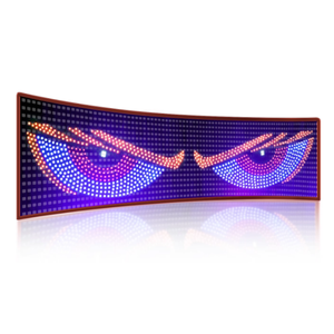 Écran <span class=keywords><strong>LED</strong></span> Devil Eyes, panneau d'affichage, yeux clignotants pour pare-brise de camion, lumière décorative - Product Image 2