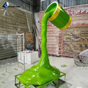 Сумка для прогулок скульптура-креативные ножки из стекловолокна с гигантской оранжевой сумочкой для уличного декора города (уличное искусство) - Product Image 6