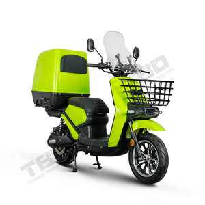 Scooter de Reparto de Comida de Dos Ruedas G4 con Caja Trasera Grande, Ciclomotor para Adultos, 60V, Autonomía de 40-60 km, Scooter G4 con Pedales - Product Image 1