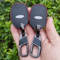 Housse de protection pour clé de voiture en cuir pour Ford Fiesta Mk7 Mk5 Mk6 Mondeo Focus 2 Mk2 Transit Ka Fusion C-MAX S-MAX Accessoires