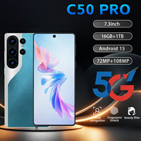 Nuevo Teléfono Inteligente Camon 50 Pro 5G 2026, Pantalla de 7.3 Pulgadas, Octa Core, 16GB+1TB, Android 15, LTE, CDMA, Doble SIM, Desbloqueado, para Juegos