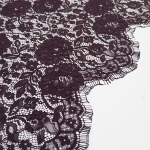 YY花柄ナイロンコットン高級刺繍入りまつげフレンチレース生地イブニングドレス & クチュールメイキング - Product Image 3
