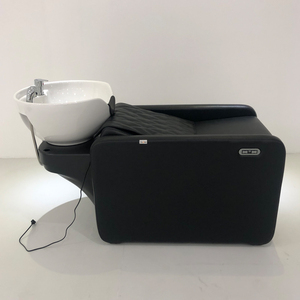 Sillón de Lavado de Cabello Eléctrico Reclinable de Diseño Moderno y Lujoso, con Lavabo de Cerámica y Acero Inoxidable para Hospitales - Product Image 4