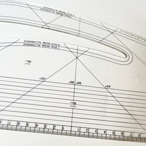 Règle de couture incurvée en plastique acrylique Shenkir, épaisseur 3 mm, transparente, longueur maximale 43 cm, pour usage promotionnel - Product Image 5