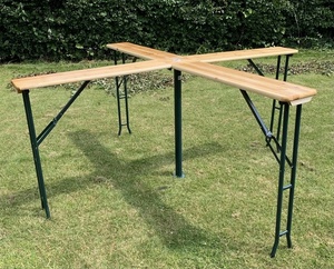 Juego de mesa plegable de madera para Picnic, juego de mesa para cerveza, <span class=keywords><strong>Bistro</strong></span>, al aire libre, precio de fábrica - Product Image 3