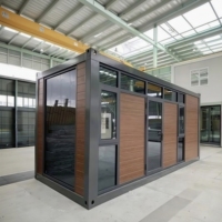 Maison préfabriquée de luxe de 20 pieds, mobile, amovible, modulaire, conteneur préfabriqué, maison détachable