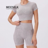 Ensemble de vêtements de sport respirants personnalisés pour femmes : shorts doux, soutien-gorge et tenue de yoga à séchage rapide
