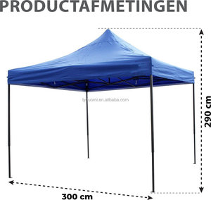 <span class=keywords><strong>Toldo</strong></span> Plegable 3x3, Carpa, Gazebo 10x10 pies, Impermeable, Desplegable, de Lona - Product Image 4