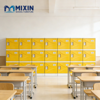 Casier d'étudiant en plastique ABS, étanche, avec serrure à combinaison, durable, armoire de rangement scolaire, casier de rangement pour salle de sport, bureau