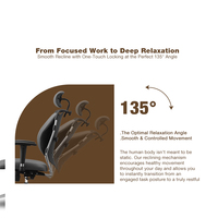 Chaise de bureau ergonomique pivotante moderne en similicuir PU, avec fonctions réglables et roulettes, pour la maison, le bureau, l'école, l'hôpital, garantie 3 ans