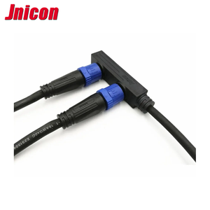 Jnicon dairesel konnektörler F tipi hızlı itme kilidi <span class=keywords><strong>2</strong></span> <span class=keywords><strong>3</strong></span> 4 5 Pin elektrikli tel kablo konektörü fiş soket paneli dağı LED - Product Image 1