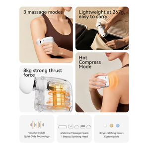 Pistola de Masaje Profesional Portátil, Mini Vibrador Eléctrico de Tejido Profundo con Terapia de Calor, Masajeador Corporal de Músculos y Fascia - Product Image 6