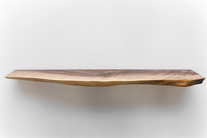 Tùy Chỉnh Mộc Mạc Sống Cạnh Gỗ Cứng Kệ Phòng Tắm Nhà Bếp Giá Với Khung Dài Cuốn Sách Nổi Kệ - Product Image 3