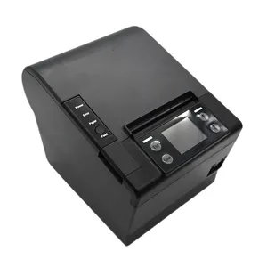 Printer pos cloud termal 4G Ethernet wifi 80mm, printer jarak jauh dengan kecepatan tinggi dan status tampilan layar warna