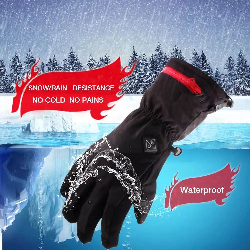 Nhà sản xuất cung cấp găng tay làm nóng pin thời trang cho thể thao mùa đông trượt tuyết Câu Cá Du Lịch-Bán buôn và bán lẻ