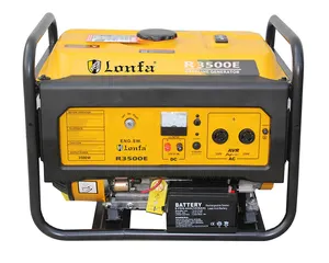 Generator Bensin Portabel OHV, Generator Bensin Baterai R3500E/R5500E 3500W 3,5 KVA 3,5 KW 212Cc