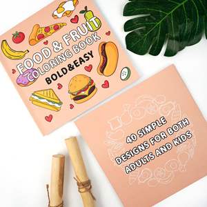 VEGETABLE 40 pages livre de <span class=keywords><strong>coloriage</strong></span> de conception audacieuse et facile pour adultes adolescents enfants et enfants langue anglaise papier matériel en gros - Product Image 5