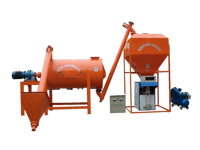 Ligne de production de mortier sec haute efficacité Huaning 3-6t/h, machine à enduit mural 7,5 kW 220-440V pour applications de construction