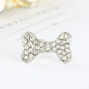 Strass liga cabelo acessórios Clipes de cabelo infantil Acessórios para animais de estimação meninas cães de cabelos compridos - Product Image 5