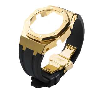 Kit de Modification Lionorm Ga2100 4ème Génération avec Bracelet en Métal et Lunette en Acier Inoxydable Incrustés de Diamants et Pierres Précieuses pour <span class=keywords><strong>Montre</strong></span> G-Shock GA2100 - Product Image 3