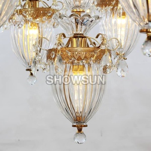 <strong>French</strong> Antique Brass Crystal <strong>Lighting</strong> Luxury Decoration Dining Room Chandelier European Copper Chandelier For Living Room - Product Image 6