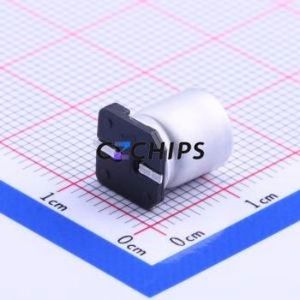 Condensateur électrolytique en aluminium SMD UWT1V221MNL1GS, SMD, D8xL10mm 220uF 20% 35V 190mA-120Hz - Product Image 2