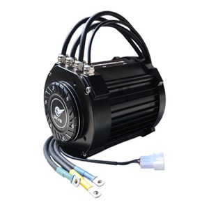 มอเตอร์ DK145-70 5KW BLDC ขับเคลื่อนโดยตรง ความเร็วสูง 72V สำหรับรถจักรยานยนต์ ไม่มีเกียร์ DK145-70-ZQ กำลังขับสูง ให้พลังงาน 5KW สำหรับ R - Product Image 2