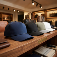 New Fashion Custom PVC Patch Logo 5 Panel Waterproof Polyester Sport Golf Hat Laser Cut Perforated Dad Gorras Rope Baseball Cap