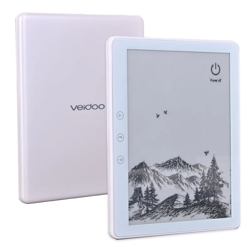 White 6 inch Quad-Core Processor Light-Weight E-Reader 1GB RAM 32GB ROM (64GB Expand) WiFi BT Ebook Support Download App