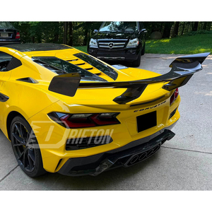 Aileron arrière pour Chevrolet Corvette C8 Z06 Z07, style ZR1, en fibre de carbone sèche, 2020-2026 - Product Image 4