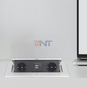 2 EU điện 2 USB sạc <span class=keywords><strong>pop</strong></span>-up ổ cắm Hidden bàn Grommet với 10A đánh giá RJ45 Mạng IP44 cấp cho máy tính để bàn hội nghị bảng - Product Image 4