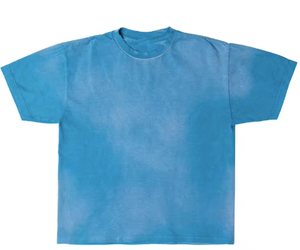 Wholesale Custom Heavyweight Distressed Gradient <strong>Turquoise</strong> Men's <strong>T</strong>-<strong>Shirt</strong> Vintage <strong>Shirt</strong> for Men Organic Cotton Sleeve <strong>t</strong> <strong>Shirt</strong> - Product Image 4