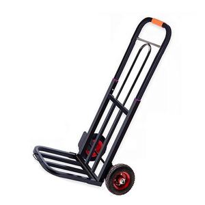 Troli Dorong Lipat 4 Roda Ringan Berbahan Baja Desain Portabel untuk Belanja dan Perjalanan Luar Ruangan - Product Image 3