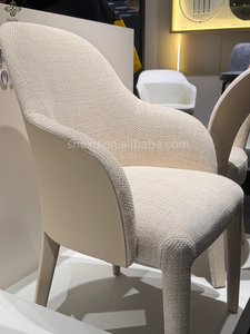 Sedie da Pranzo Moderne in Tessuto con Struttura in Legno, Eleganti Sedie da <span class=keywords><strong>Cucina</strong></span> per Appartamenti e Ville, Personalizzabili in Dimensioni e Colore - Product Image 4