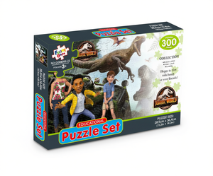 Divertido Juego de Rompecabezas de Jurassic World, 300 Piezas, Juguete Educativo para Niños de 3 Años en Adelante - Product Image 1