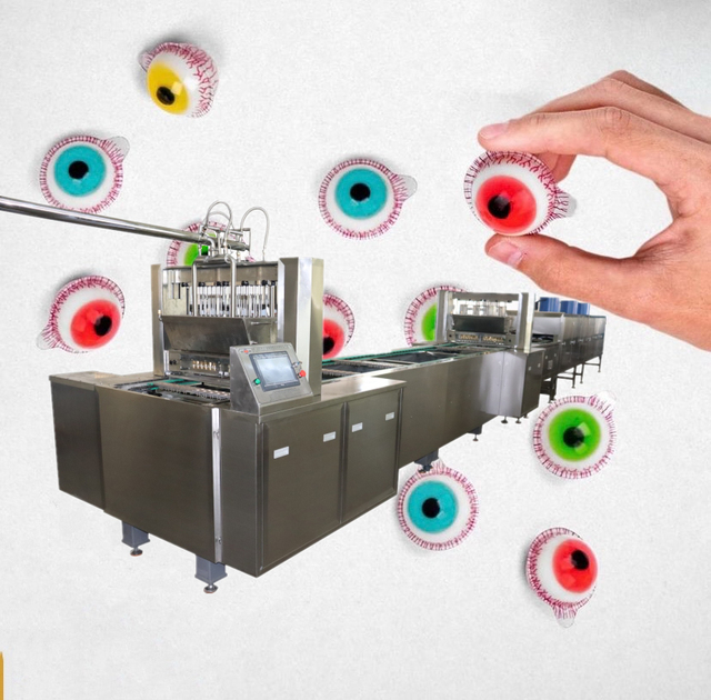 Big Capacity Full Automatic Halloween 3D Jelly Gummy Eye Ball Candy Production Line