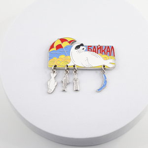 Travelpro Custom Animal Key Chain Metal Souvenir Fridge Magnet <strong>Sunshine</strong> and Beach Design Magnetic Refrigerator Decoration <strong>Gifts</strong> - Product Image 6