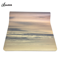 Tapis de yoga en caoutchouc PU imprimé motif marin écologique avec coussin de 3 mm et livraison rapide pour la vente en gros et l'utilisation en studio de gym