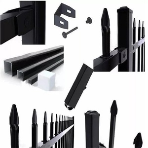 家庭用ガーデンフェンス金属製レール用ピケットフェンシング炭素鋼フレームポスト - Product Image 4